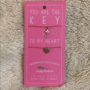 Lucky Feather friendship necklaces